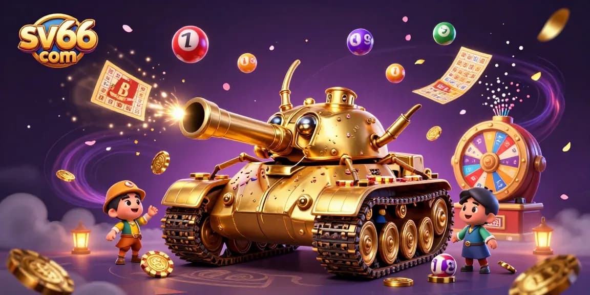 Experience thrilling wins at sv66 com with a dynamic casino scene featuring a golden beetle tank.
