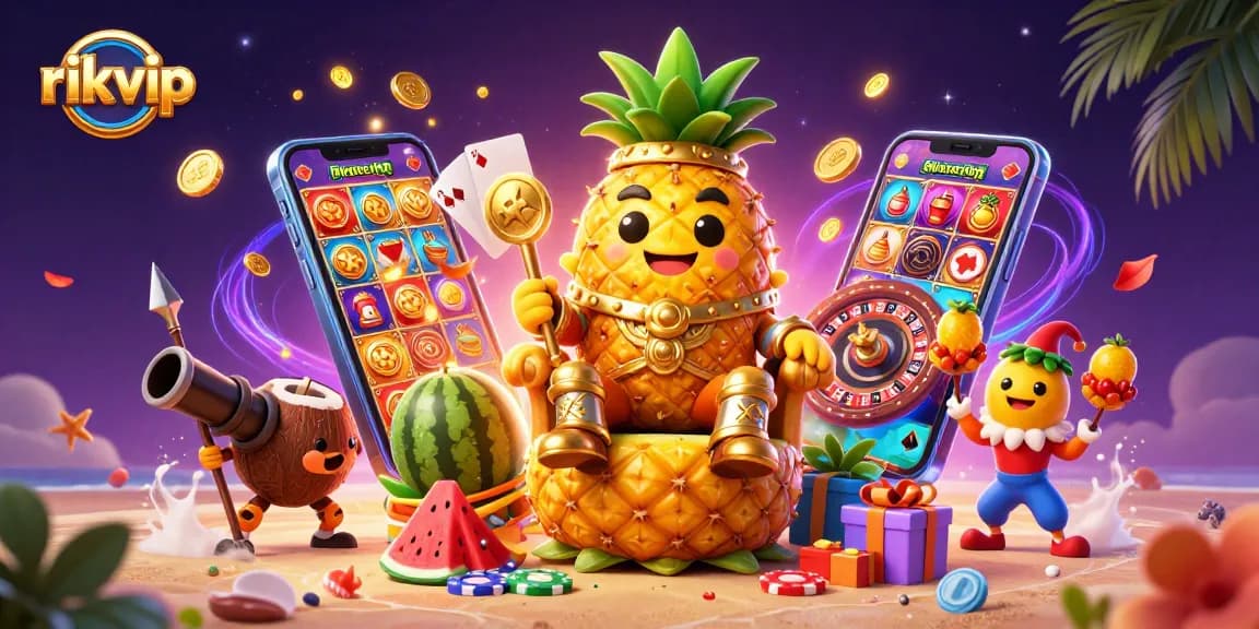 Experience winning strategies at rikvip with 3D characters in an exciting casino environment.