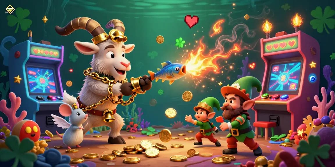 bancaxeng showcases a vibrant underwater fish shooting scene with playful characters in a dynamic casino setup.