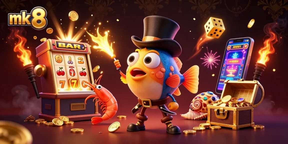 Experience thrilling mk 8 gameplay with adventurous characters attracting coins in a vibrant casino scene.