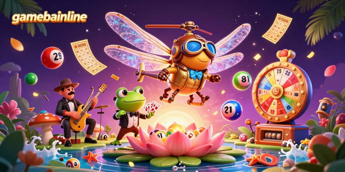 Experience gamebaiionline's thrilling moments with a lively casino scene full of action and colorful elements.