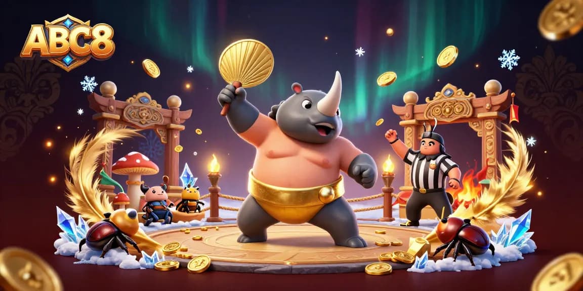 Engage in dynamic games at ABC8 as the sumo beetle champion delivers powerful stomps sending coins flying.