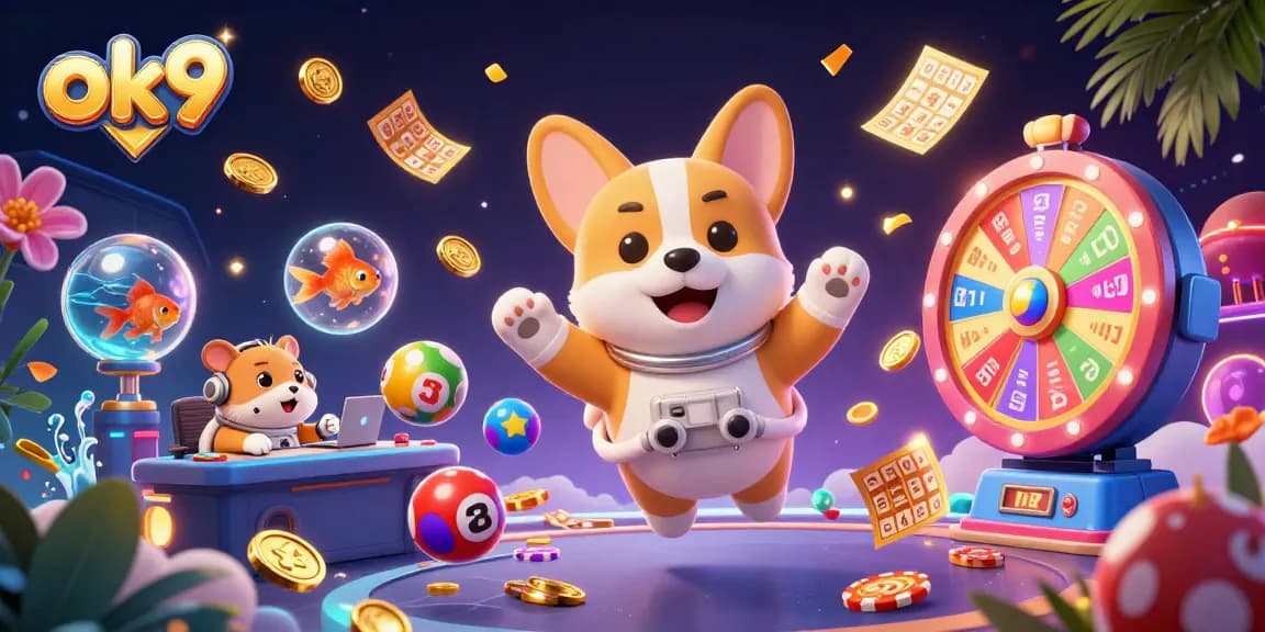 Engage in thrilling gameplay at ok9 with vibrant lottery elements and charismatic cosmic characters.