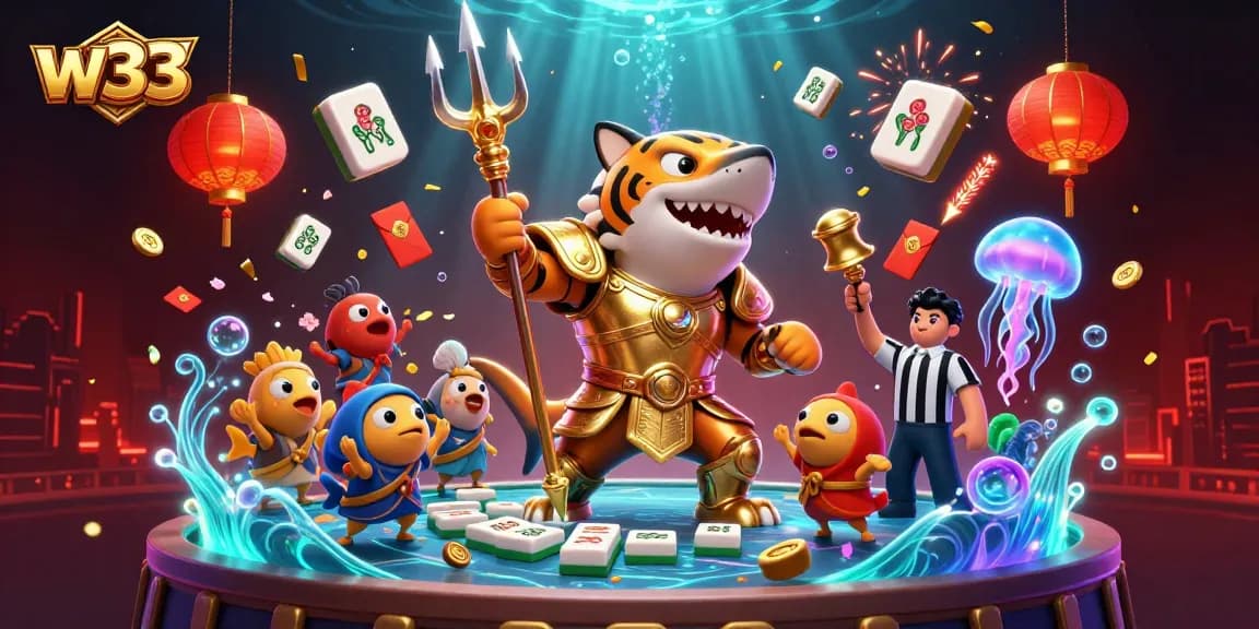 Spin the reels at w33 with vibrant underwater action featuring lively characters and captivating game elements.