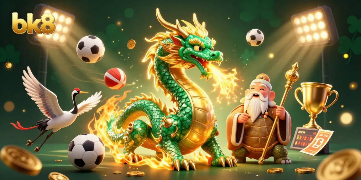 Engage with bk8's dynamic gambling action featuring a jade dragon, turtle sage, and lucky cranes.