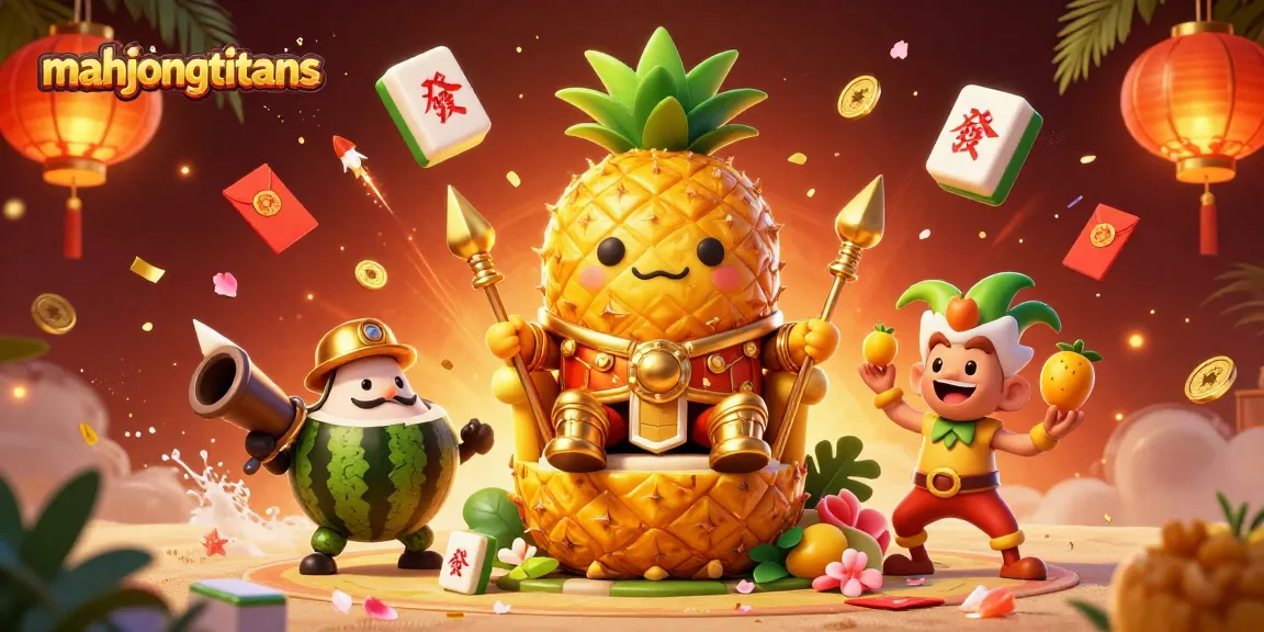 Play mahjongtitans with dynamic tiles and exciting characters in a vibrant online casino scene.