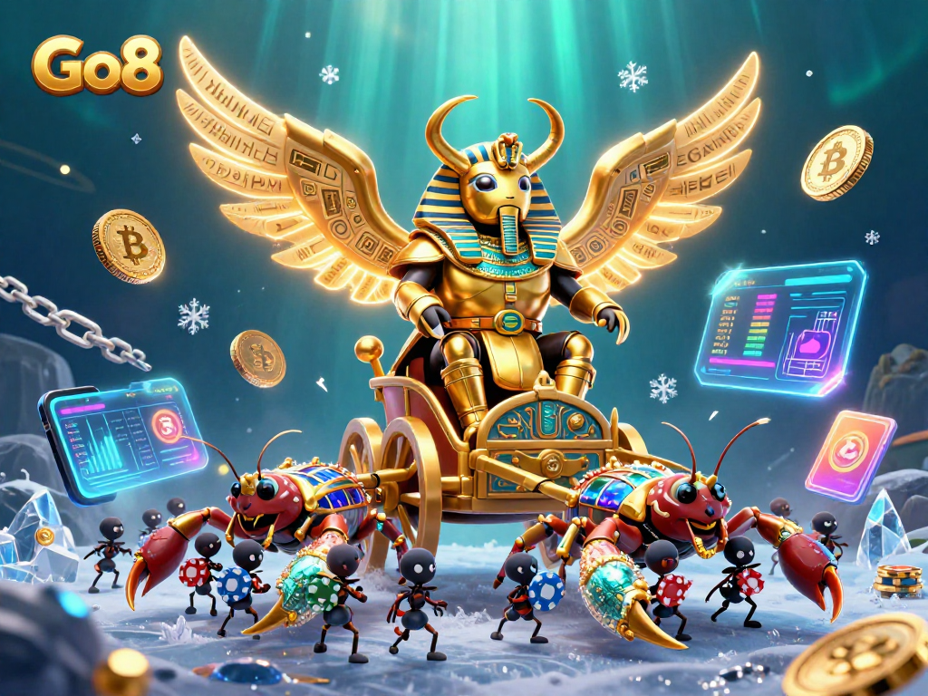 Go8 offers engaging gaming experiences featuring gold-themed characters and vibrant casino elements.