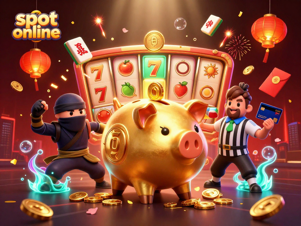 Menangkan hadiah slot online dengan karakter unik dalam ilustrasi 3D yang menarik dan dinamis.