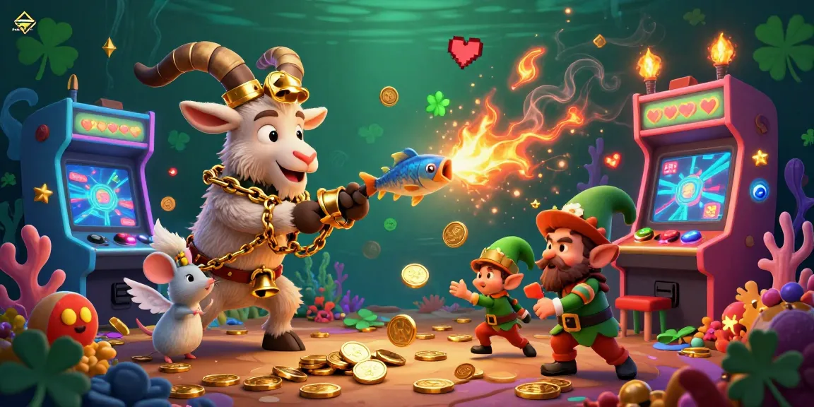 bancaxeng showcases a vibrant underwater fish shooting scene with playful characters in a dynamic casino setup.