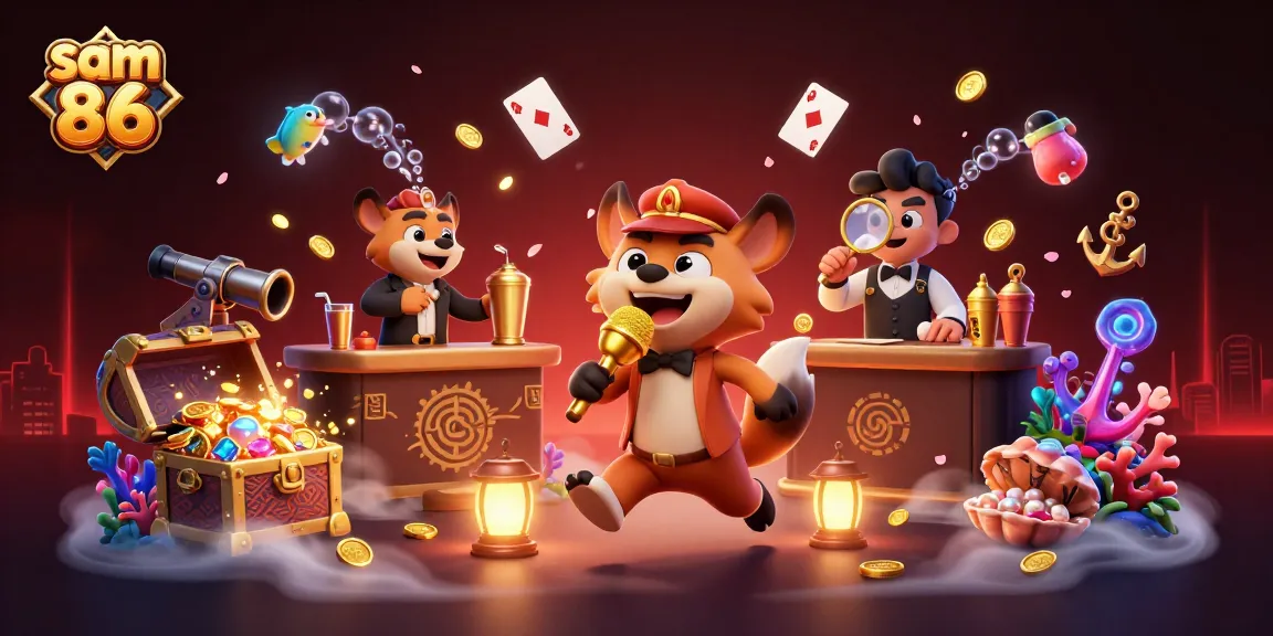 Experience the vibrant world of sam 86 casino with a comedy club featuring hyena characters in 3D action.