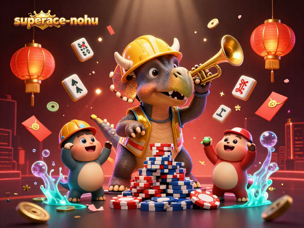 Experience the thrill of gameplay with the superace-nohu slots game featuring vibrant animated characters and rich casino elements.