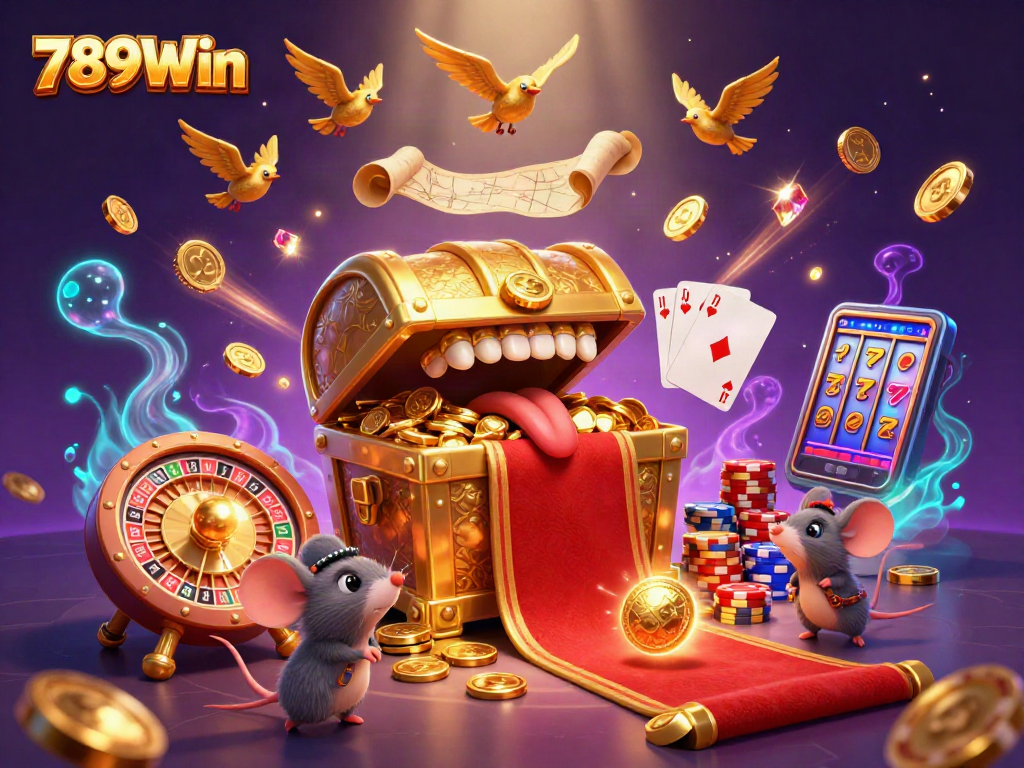 Spin to win big at 789Win with dynamic gaming elements and treasure chests!