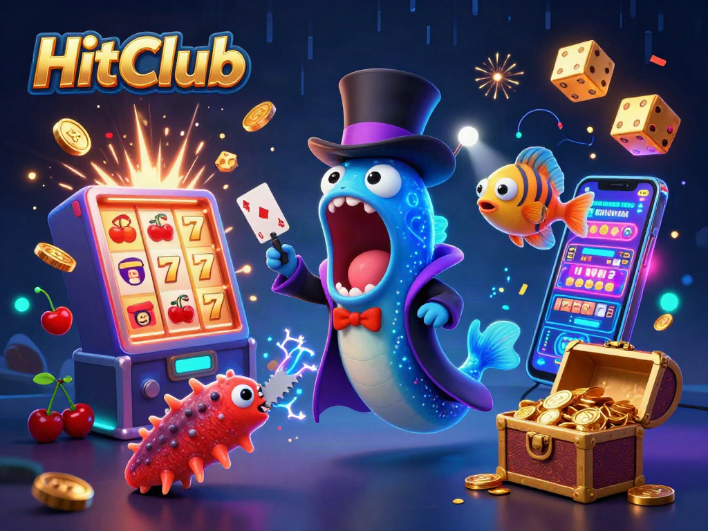 HitClub showcases an underwater casino scene featuring enchanting characters and vibrant gaming elements.
