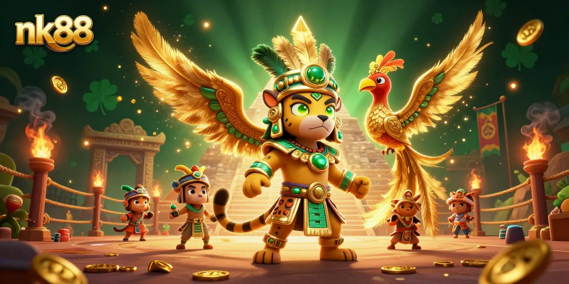 Engage in thrilling gameplay with nk88, where the Mayan jaguar priest and quetzal bird bring luck and excitement.