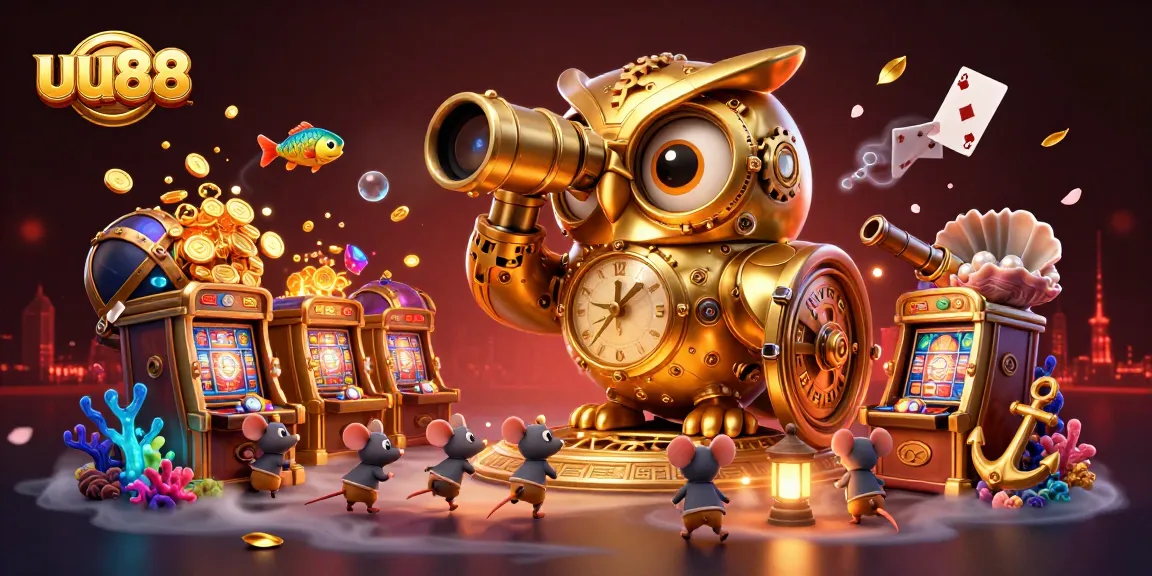 Engage in thrilling gaming experiences at uu88 with a vibrant casino illustration showcasing action and excitement.
