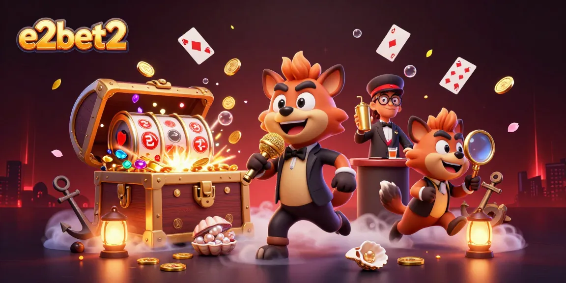 Engage with e2bet2's vibrant casino scene featuring hyenas in action, showcasing thrilling games.