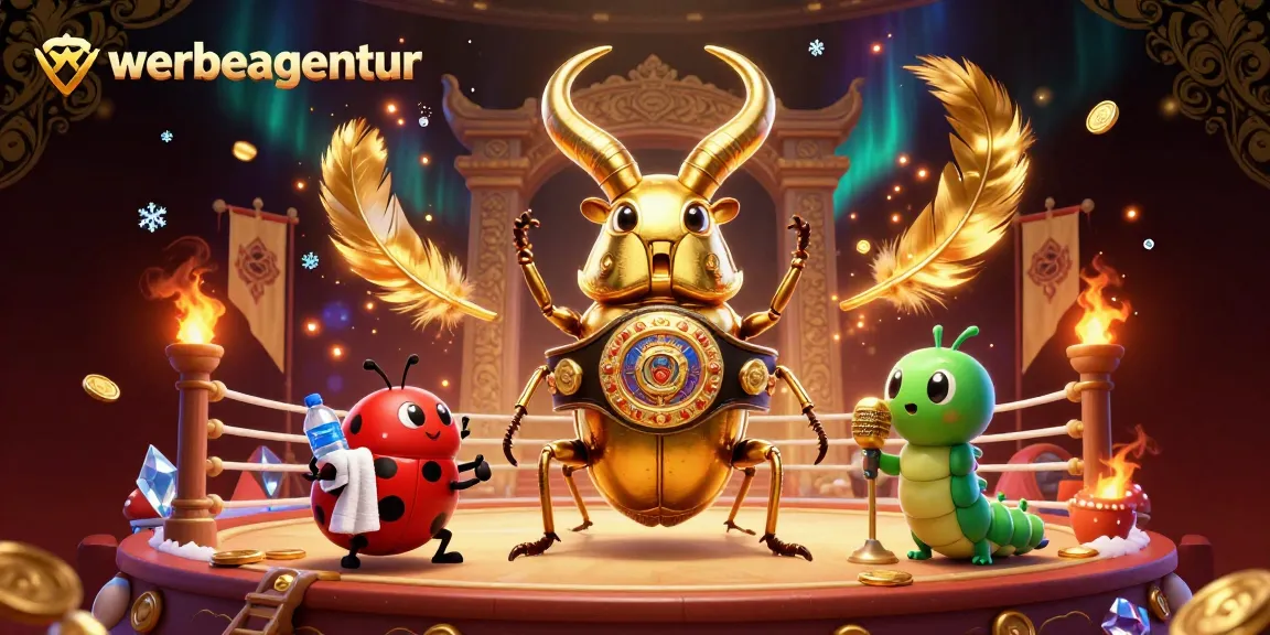 Engage in betting excitement with werbeagentur's vibrant casino illustration featuring unique characters.