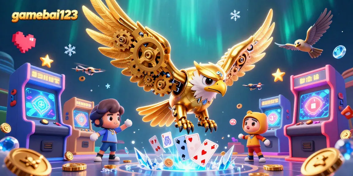 Play at gamebai123 and dive into thrilling casino action with vibrant holographic cards.