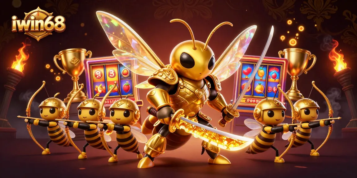 Iwin68 engages players with vibrant 3D slots featuring colorful jackpot counters and lively characters.