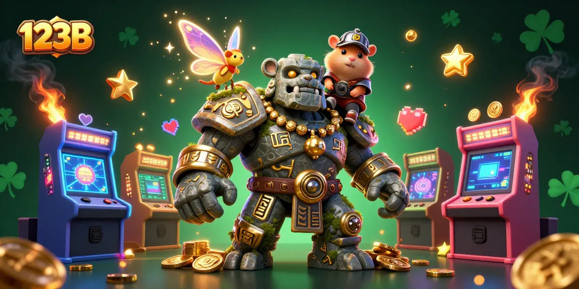 Experience the excitement of 123B with colorful games and vibrant magic elements in a casino setting.