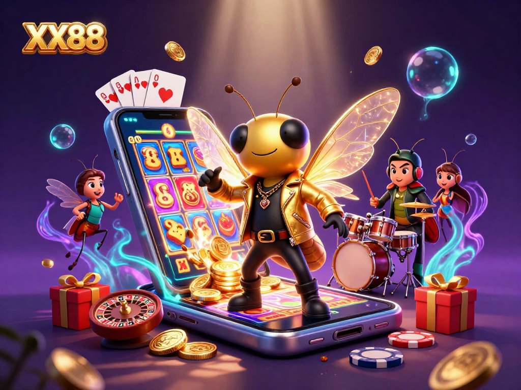 Experience thrilling gameplay at XX88 with vibrant slot games, dazzling characters, and exciting casino action.