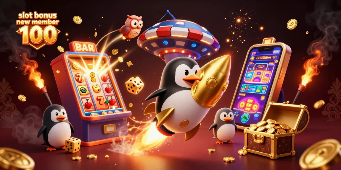 Mengklaim slot bonus anggota baru 100 dengan penguin emas beraksi di dunia kasino.