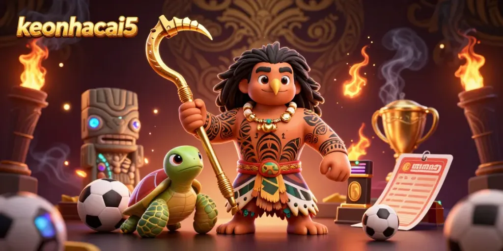 Engage with keonhacai5 for thrilling sports betting experiences featuring dynamic 3D characters and vibrant details.
