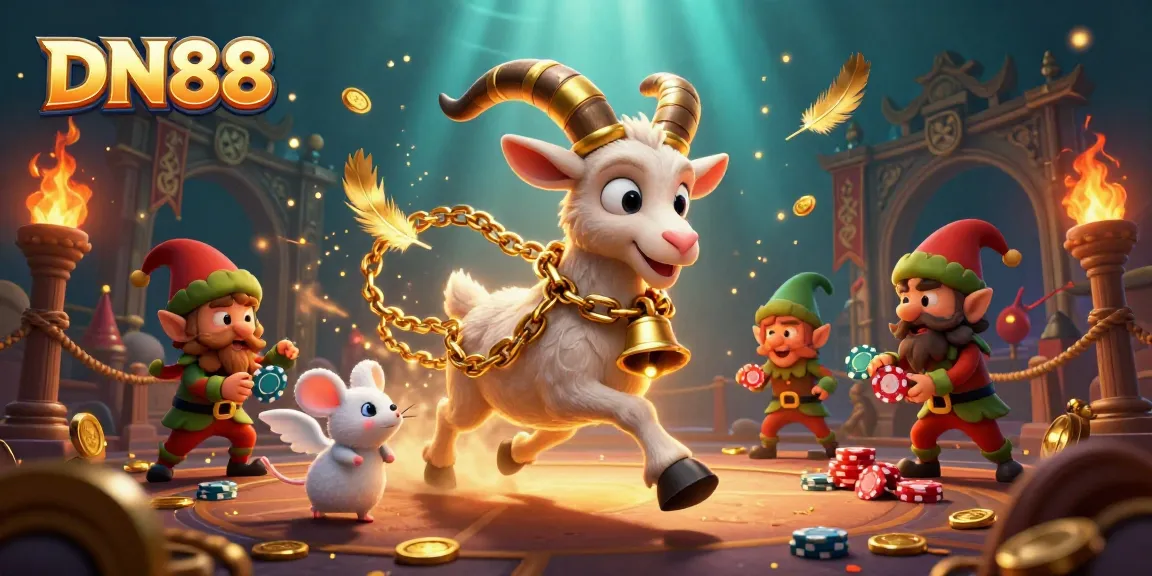Experience the excitement of DN88 as the Krampus goat commands a holiday casino chaos.
