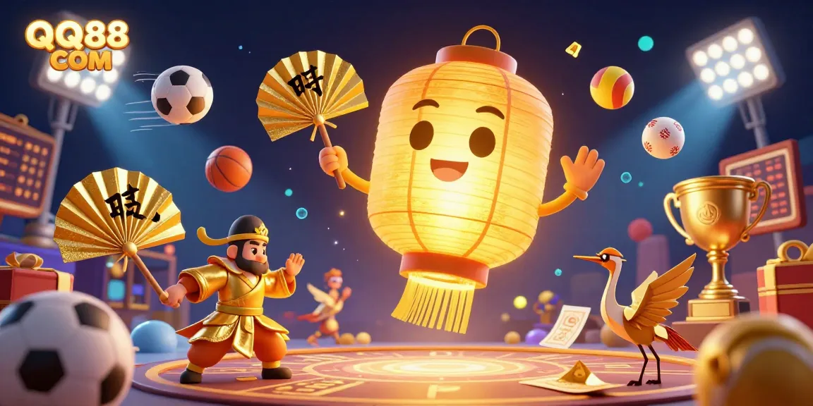 Experience thrilling betting action with QQ88 COM, featuring dynamic sports and casino elements in 3D.
