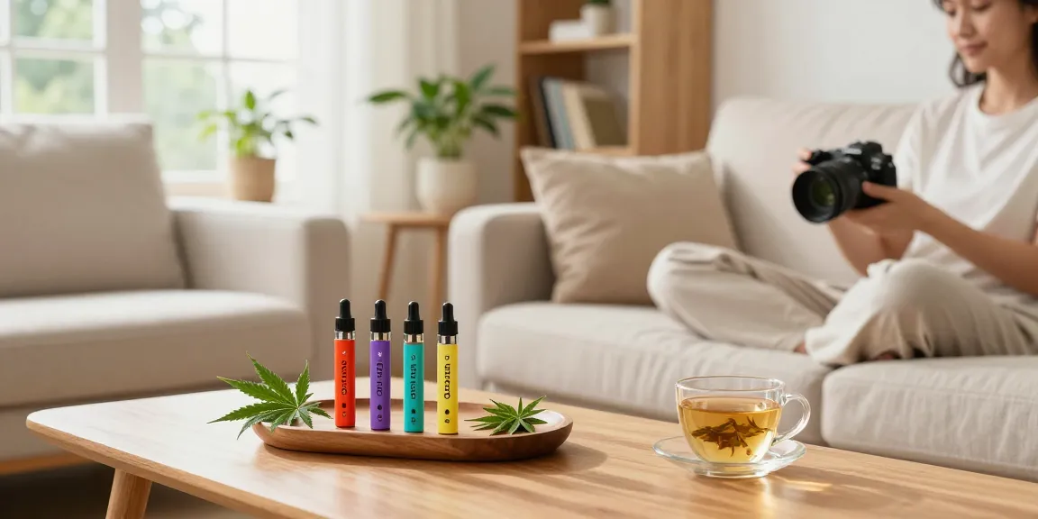 Enjoy a calm THC vape UK experience with premium vape pen and organic hemp in a relaxing wellness setting.