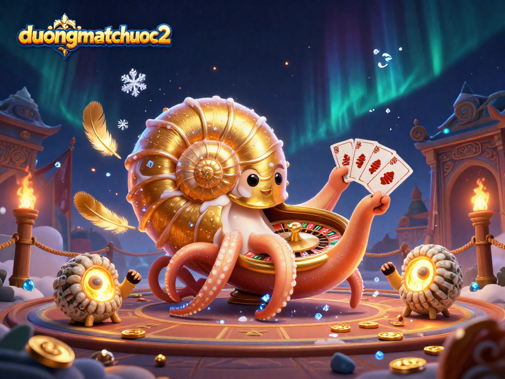 Engage with duongmatchuoc2, a vibrant world of golden nautilus and glowing ammonites in a dynamic gambling scene.