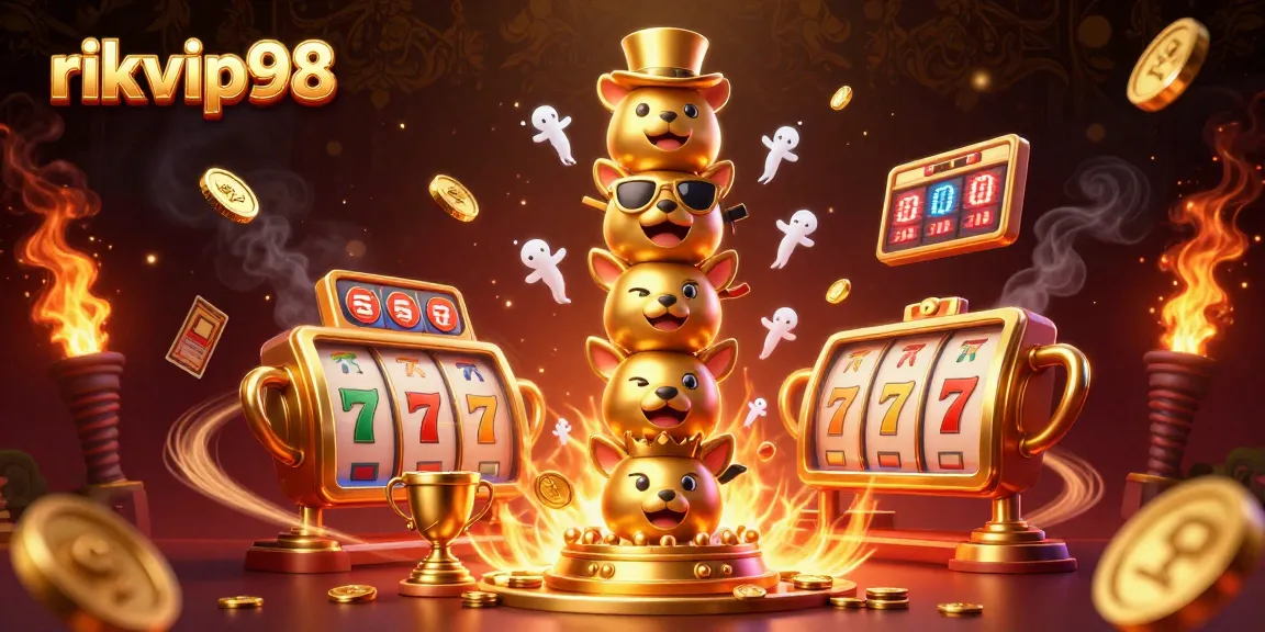 Experience the excitement of rikvip98 with dynamic slots, golden trophies, and engaging animations.