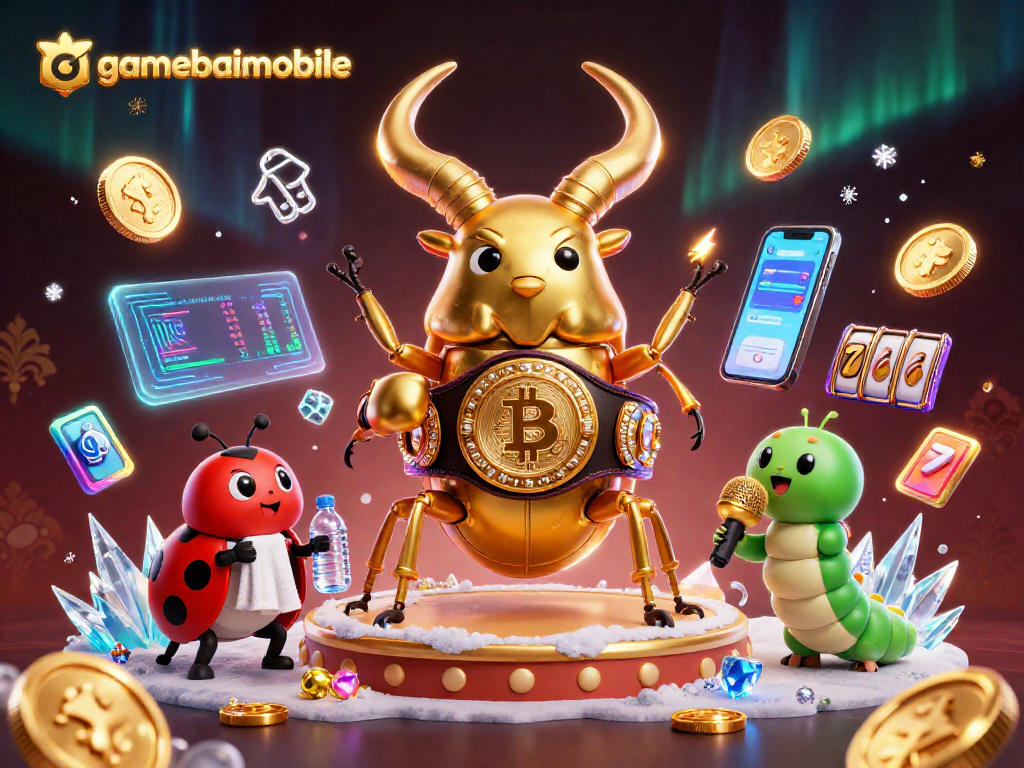 Engage with gamebaimobile's dynamic casino scene featuring stylish cartoon characters and vibrant elements.