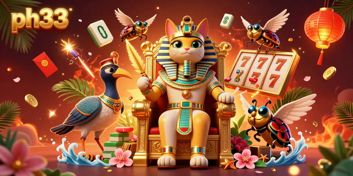 Experience engaging ph33 slot games with vibrant characters and dynamic casino elements.