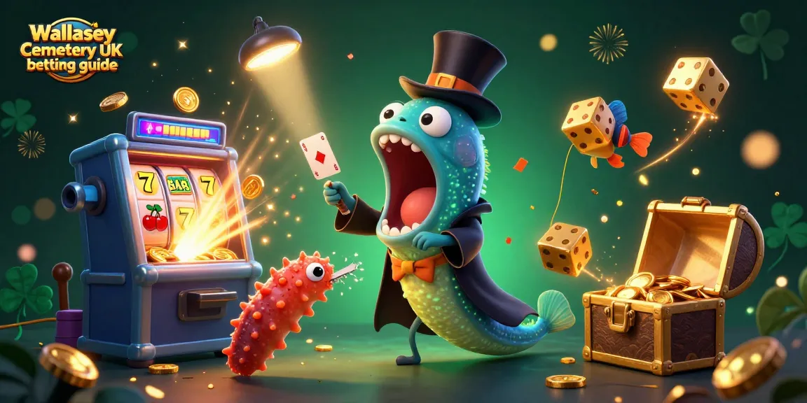 Engaging art featuring Wallasey Cemetery UK betting guide with vibrant casino elements and characters.