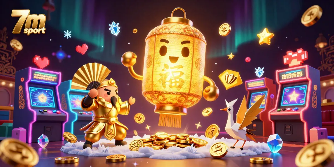 Experience thrilling 7m sport gaming action with colorful characters in a vibrant casino scene.