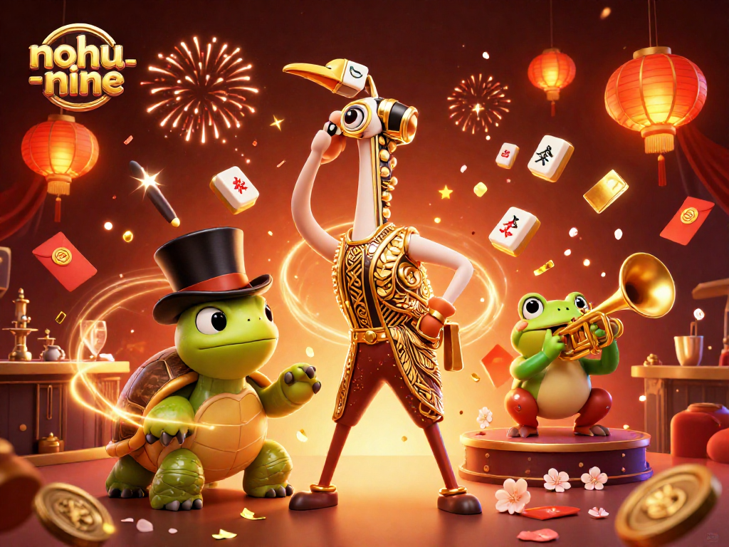 Experience the excitement of nohu-nine with high-stakes moments in a vibrant casino scene.