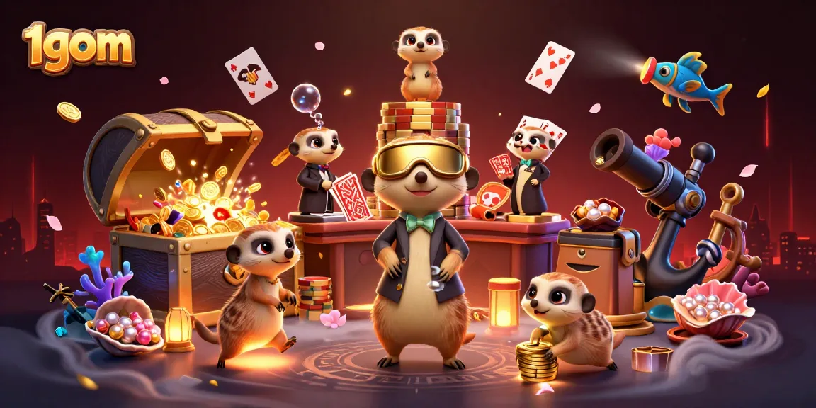 Experience thrilling gameplay at 1gom while the meerkat colony runs an engaging casino operation.