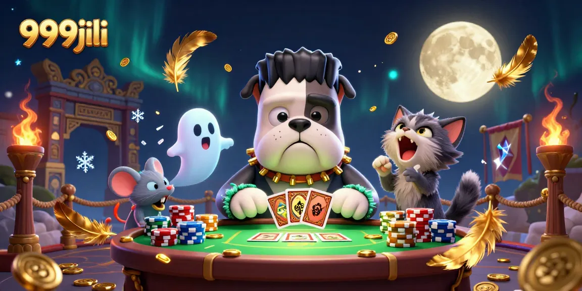 Experience thrilling gaming action at 999jili with lively characters and vibrant casino elements.