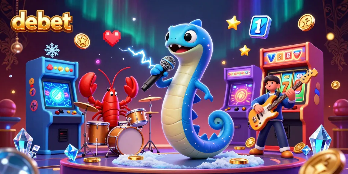 Engage with debet's thrilling slot game experience through dynamic underwater art.