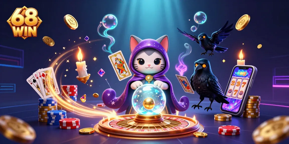 Experience thrilling gaming action with 68 WIN at an exciting online casino, full of vibrant game visuals.
