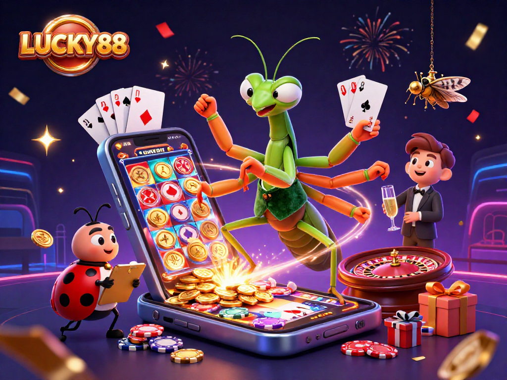 LUCKY88 offers thrilling gameplay with a vibrant 3D casino scene and rich visual effects.