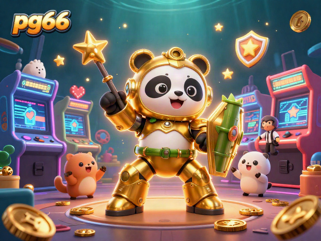 Engage in thrilling gameplay at pg66 with a vibrant 3D casino illustration showcasing exciting gaming elements.