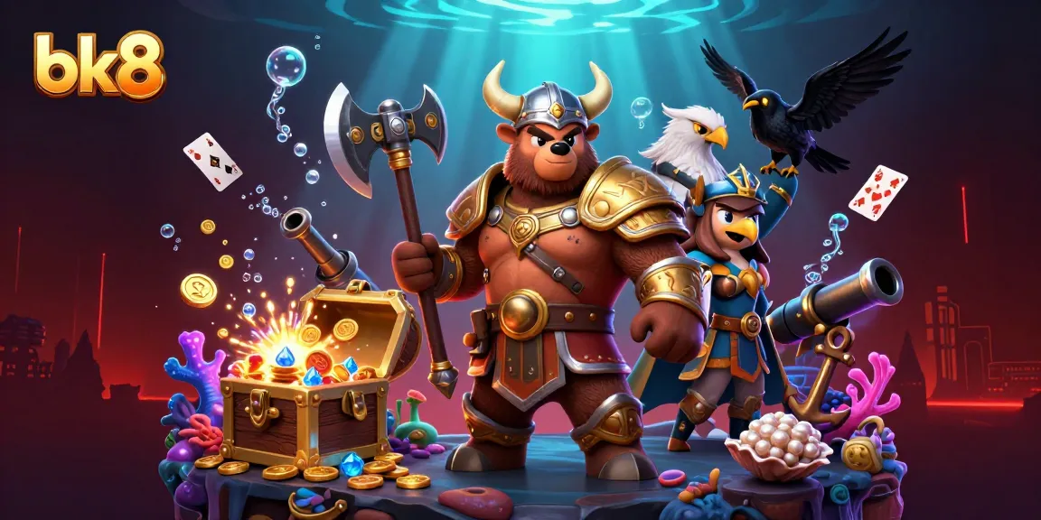 Spin the reels at bk8 while enjoying epic battles with Viking heroes amidst underwater treasures.