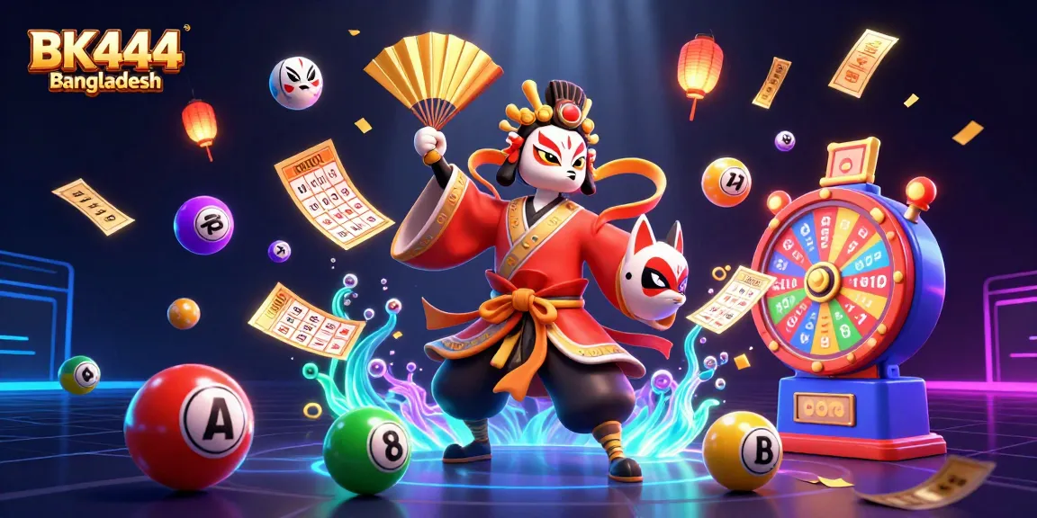 Experience the excitement of BK444 Bangladesh with vibrant gaming elements and characters.