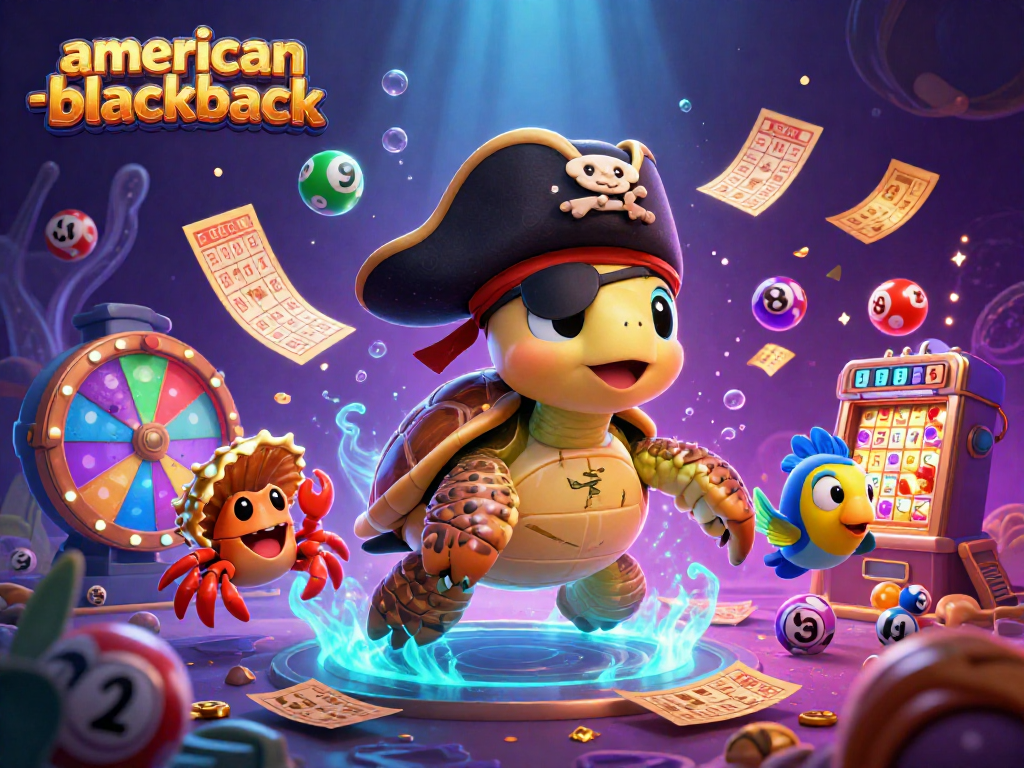 Experience american-blackjack gameplay with vibrant characters and dynamic casino elements.