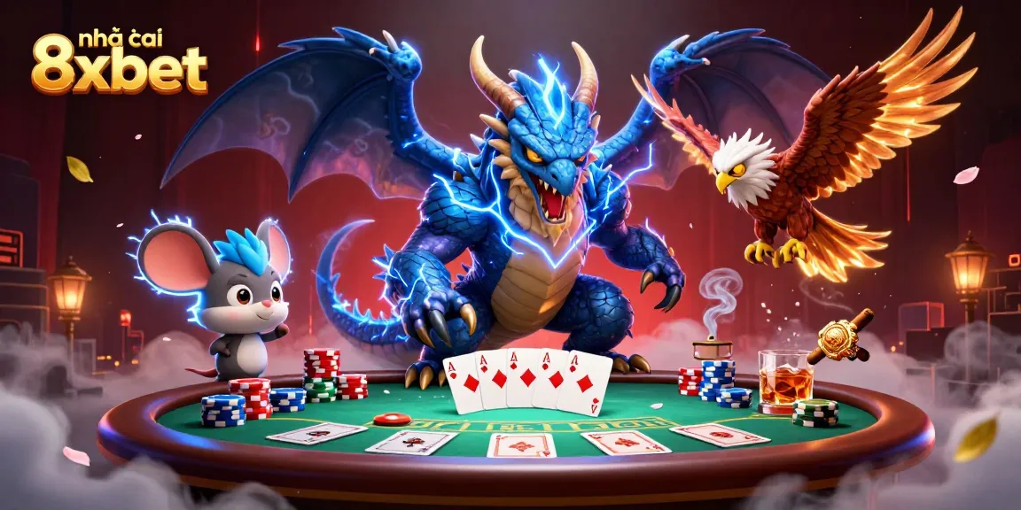 Engage with the exciting action at nhà cái 8xbet as thunder dragon and friends dominate the poker scene.