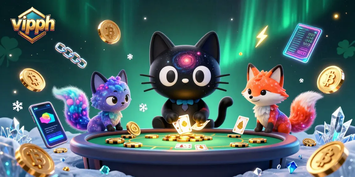Experience vipph's exciting casino atmosphere with vibrant characters and dynamic gaming elements.