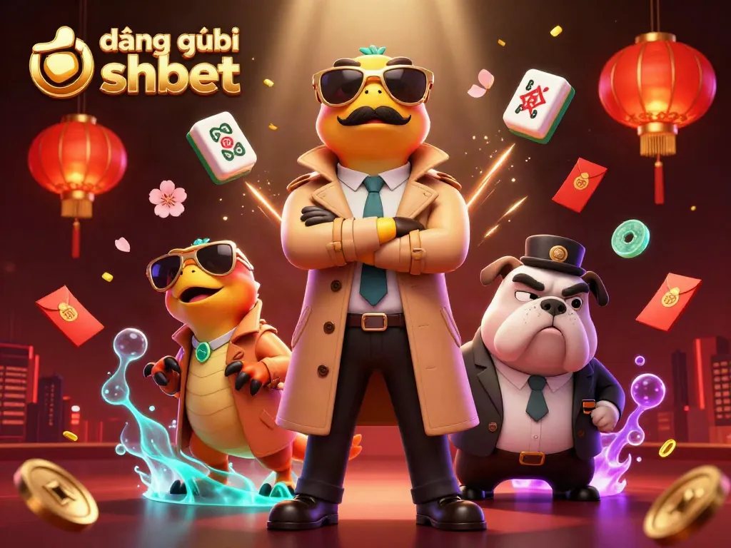 Engage in đăng ký shbet with 3D cartoon raptors humorously navigating a casino entrance.