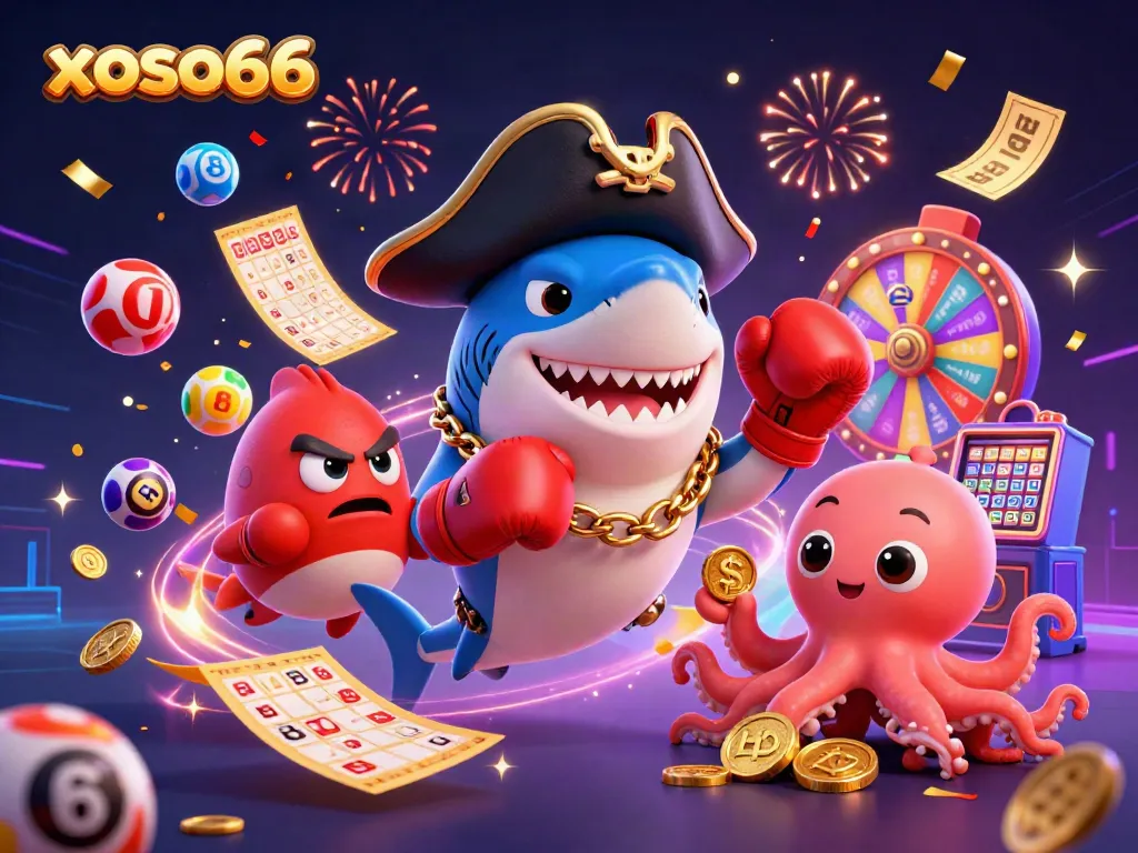Experience the excitement of xoso66 with vibrant characters and thrilling lottery elements inviting players to engage.